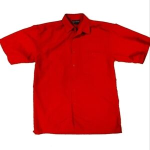 3/$20 Montage Microfiber Orange Button Down Shirt